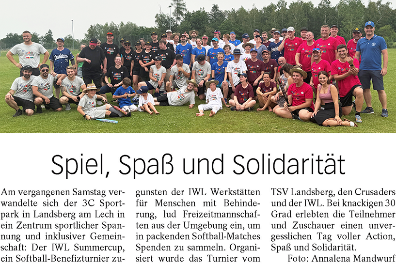 Spiel, Spaß und Solidarität IWL Landsberger Extra